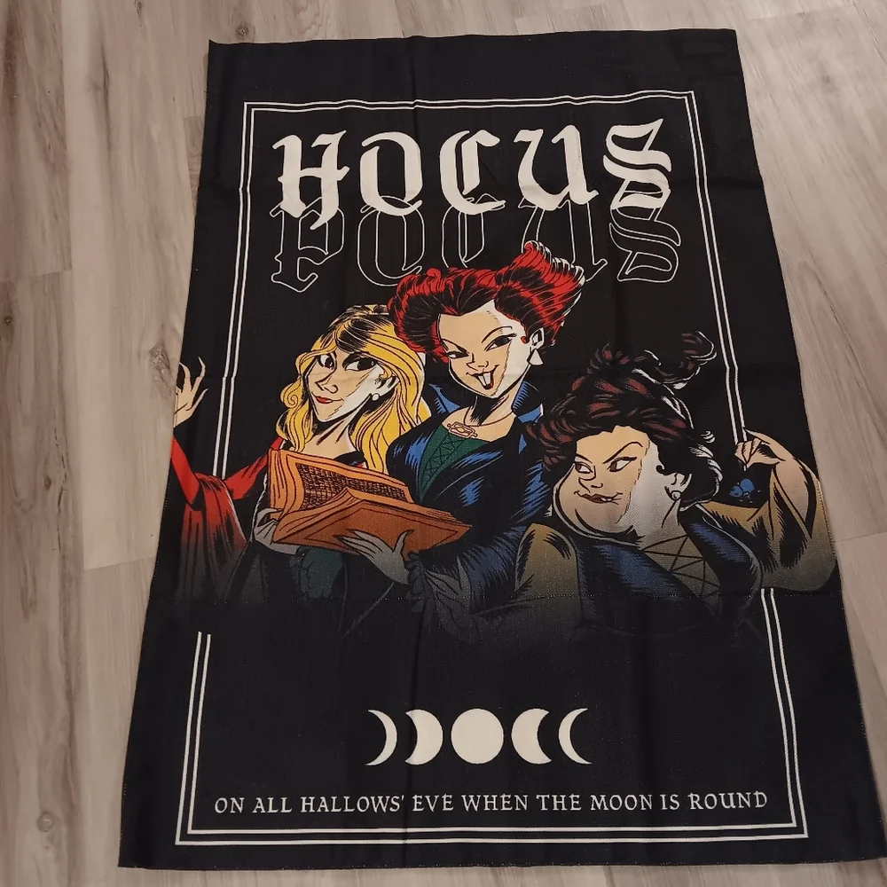 Hocus Pocus woven flag/ wall tapestry‎